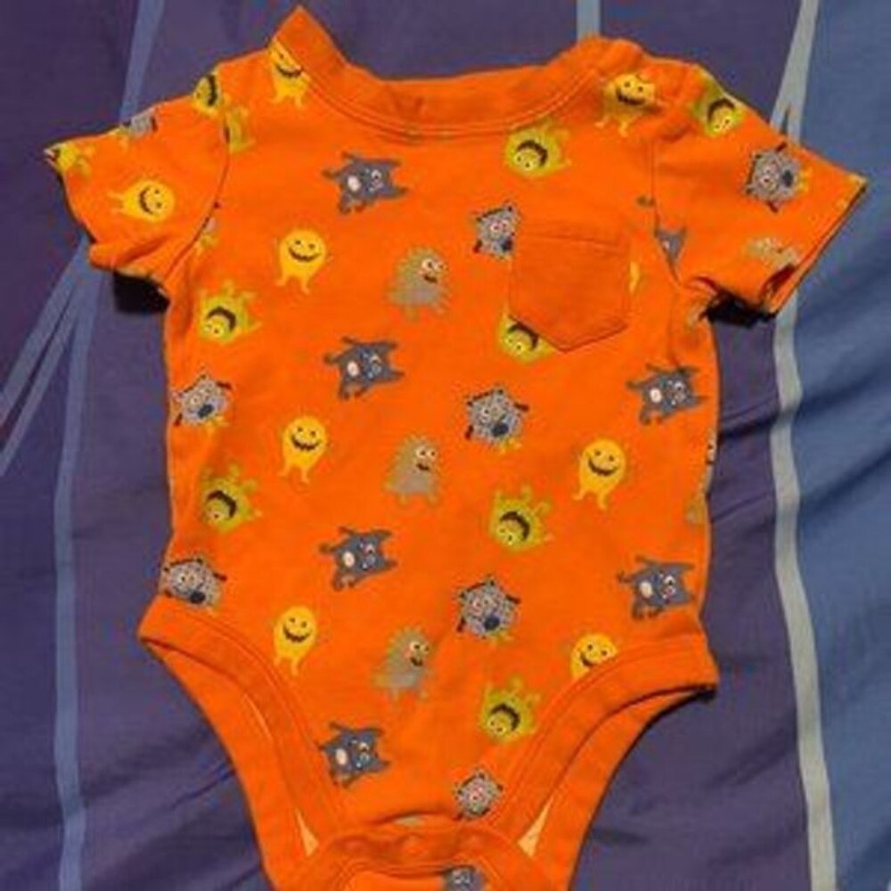 🔥6/$10🔥 Garanimals Onesie, 3-6 Months, Monsters